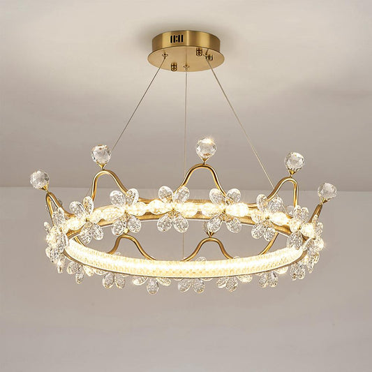 Modern Wreath Crystal Chandelier