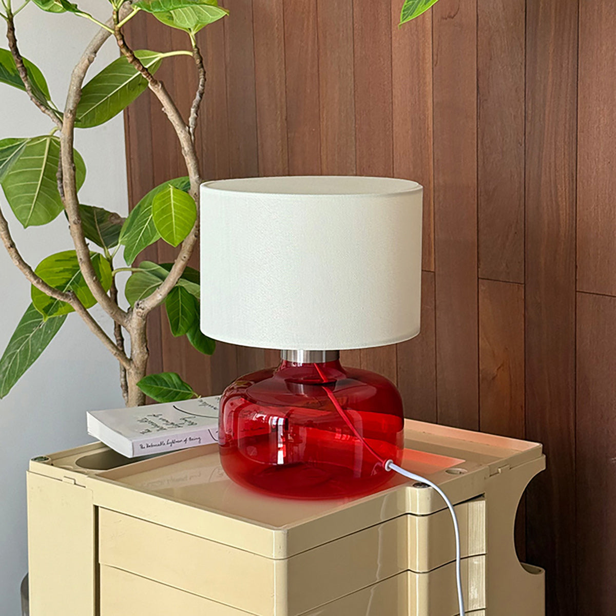 Pillowfort Glass Table Lamp