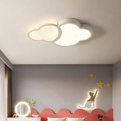 Cloudy Flush White LED Ceiling Light
