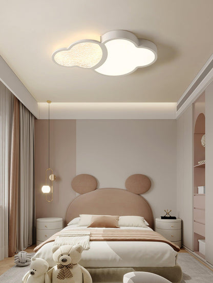 Cloudy Flush White LED Ceiling Light