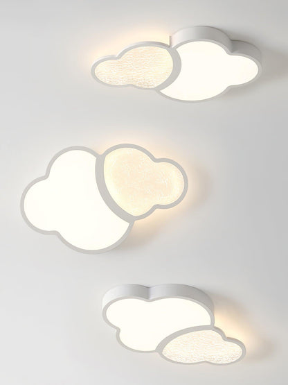 Cloudy Flush White LED Ceiling Light