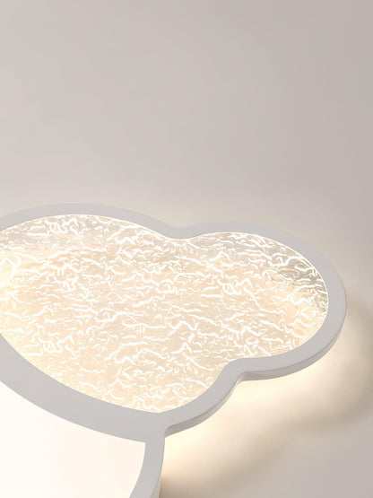 Cloudy Flush White LED Ceiling Light