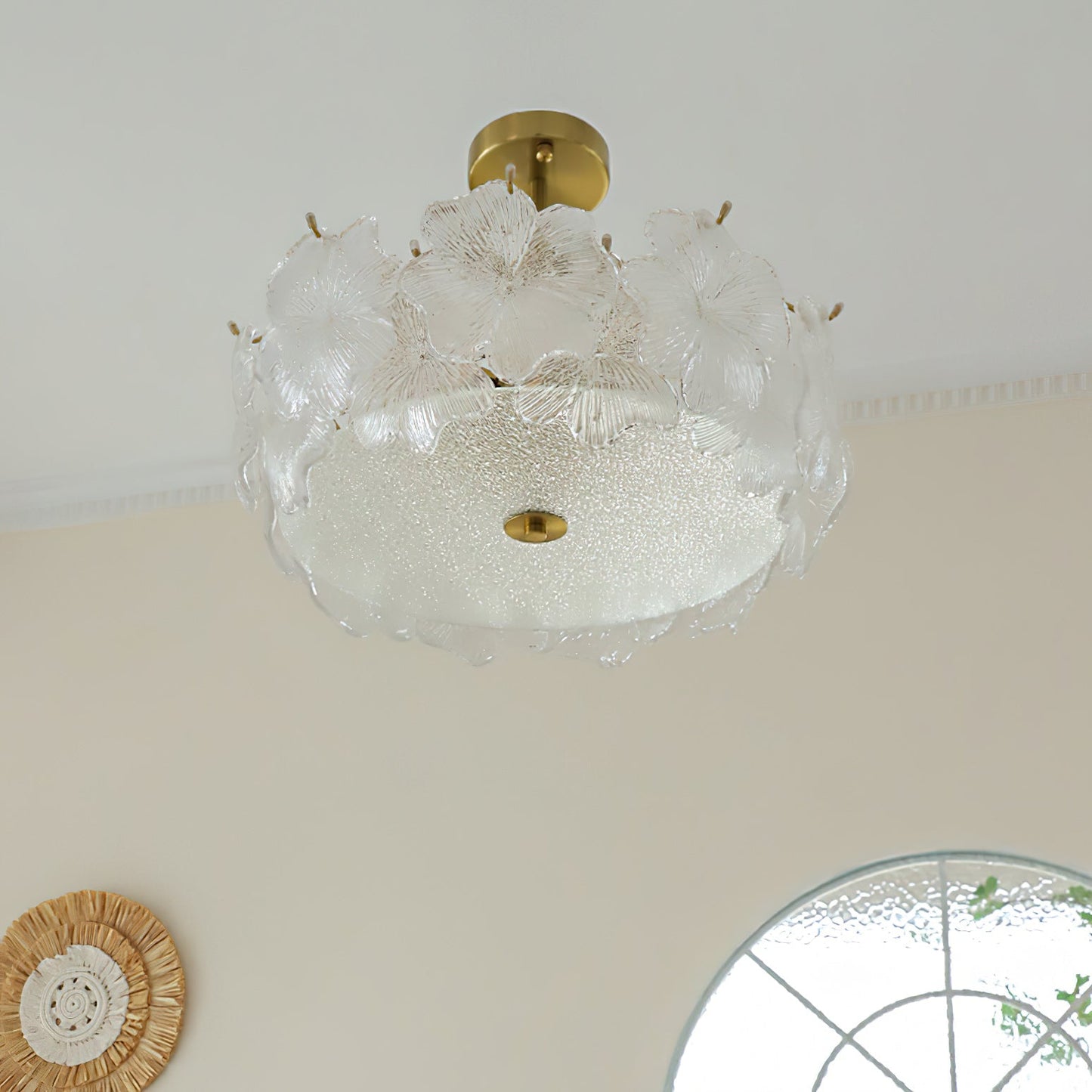 Four-Leaf Clover Glass Ceiling Lamp