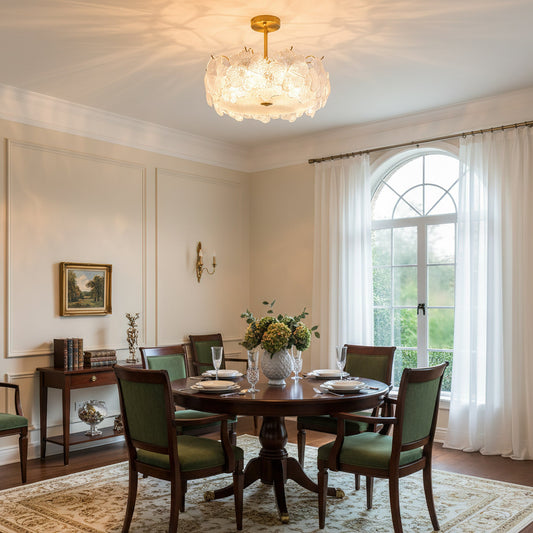 Four-Leaf Clover Glass Ceiling Lamp