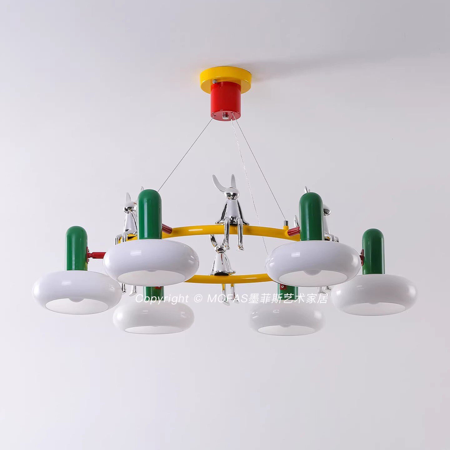 Hopper Postmodern Ring Chandelier