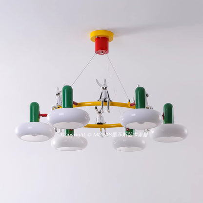 Hopper Postmodern Ring Chandelier