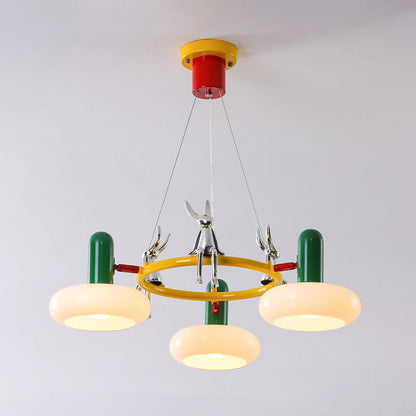 Hopper Postmodern Ring Chandelier