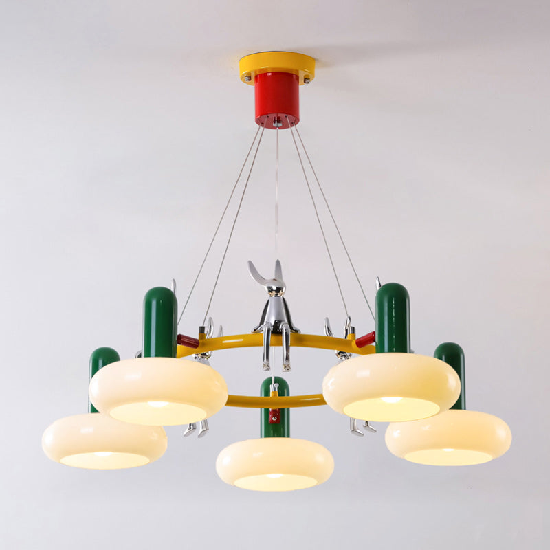 Hopper Postmodern Ring Chandelier