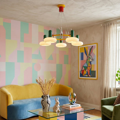 Hopper Postmodern Ring Chandelier