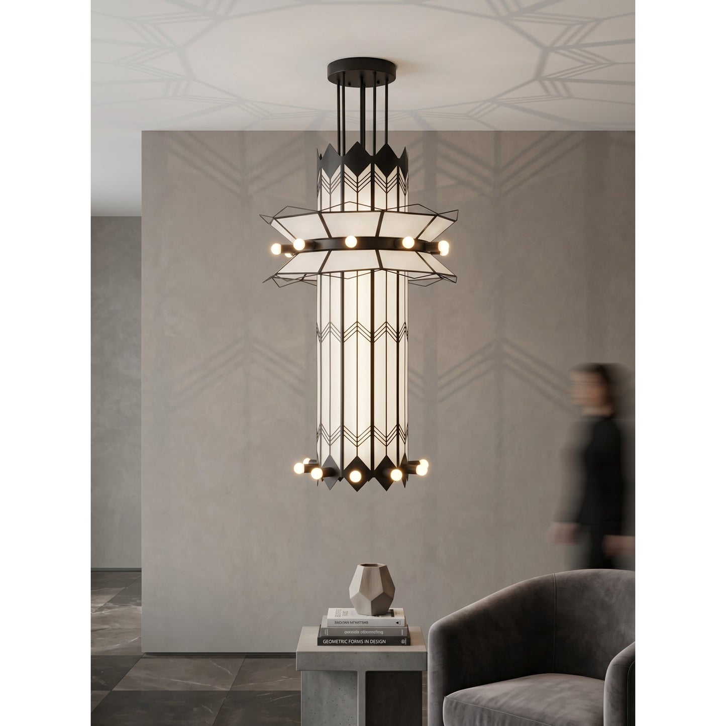 Metropolis Totem Chandelier