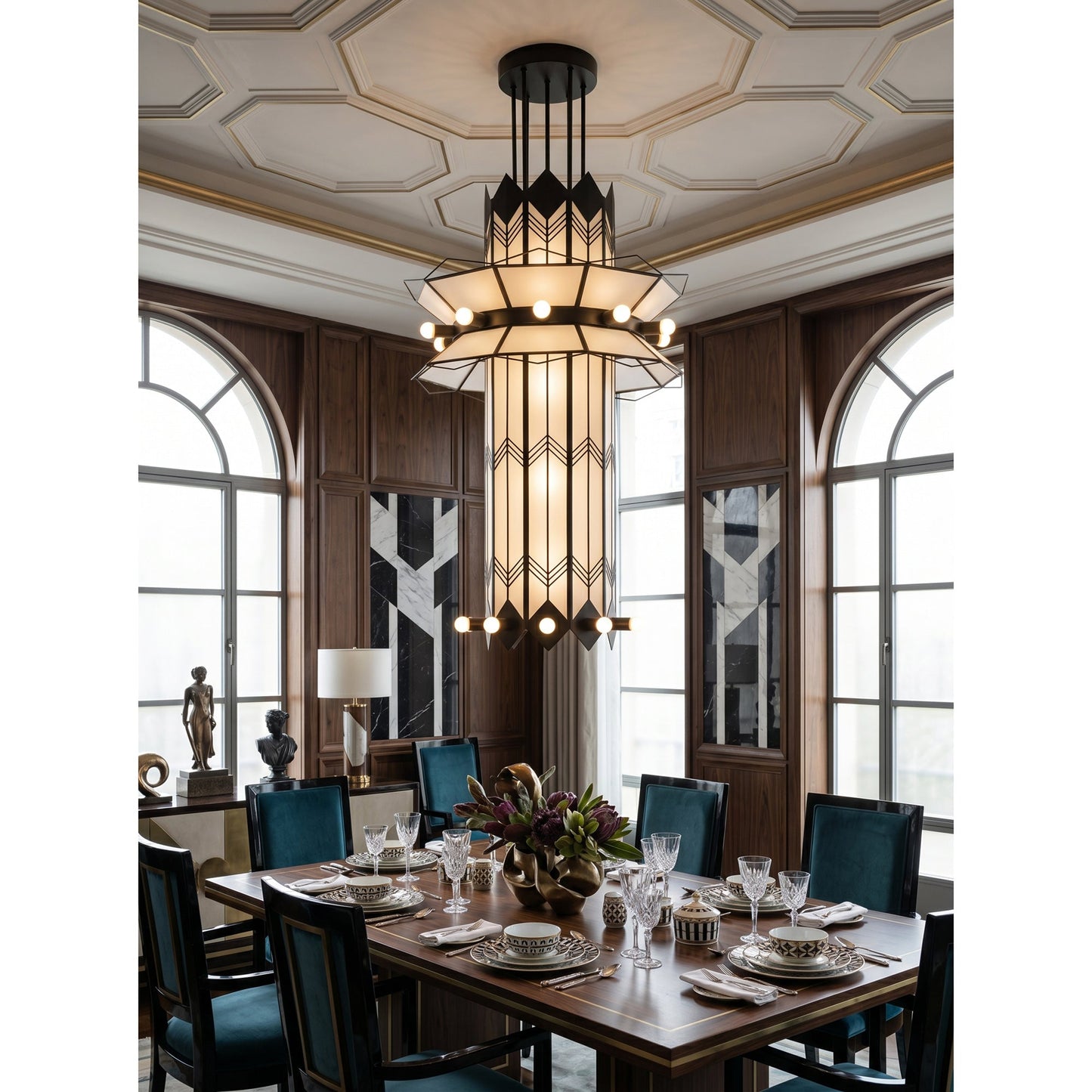Metropolis Totem Chandelier