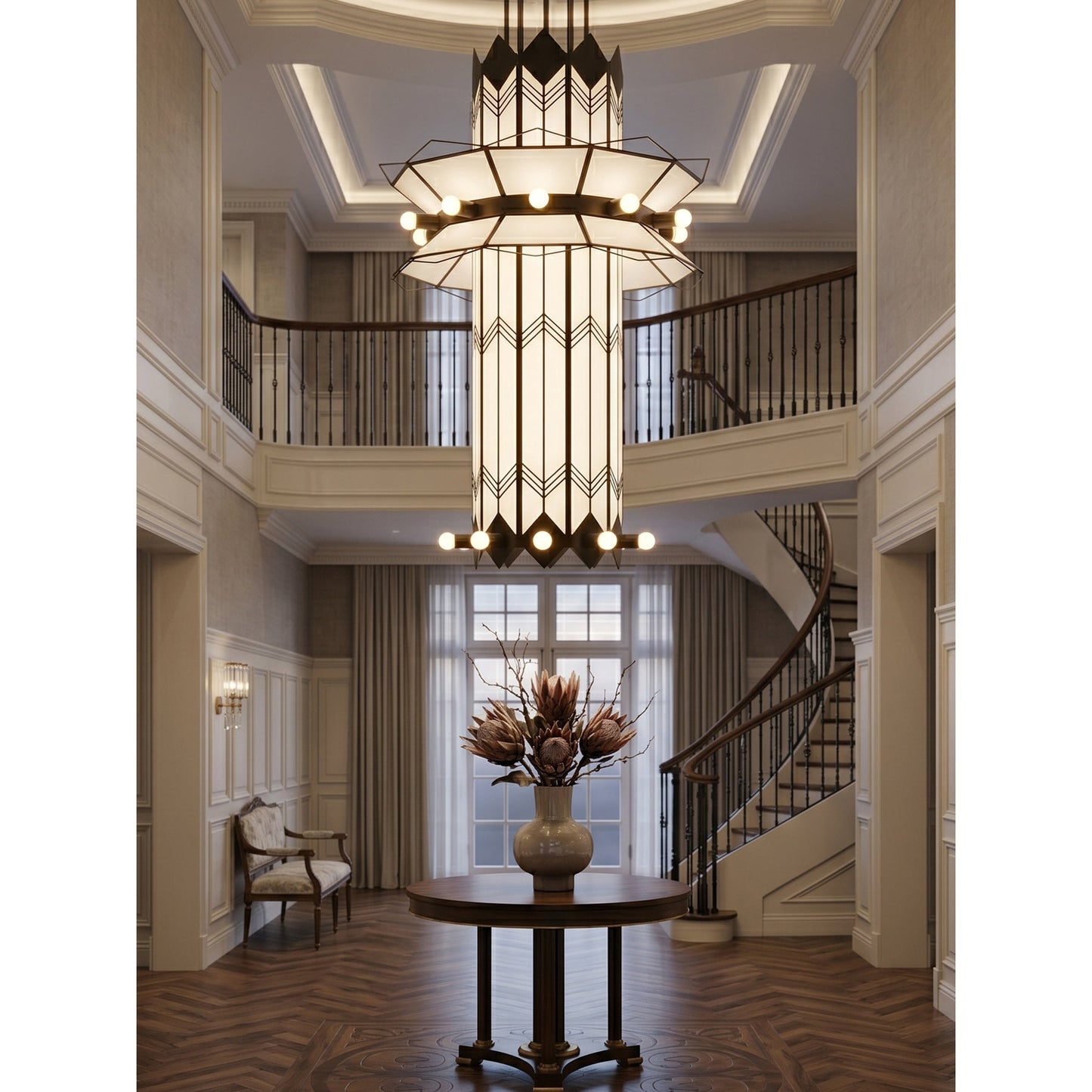 Metropolis Totem Chandelier
