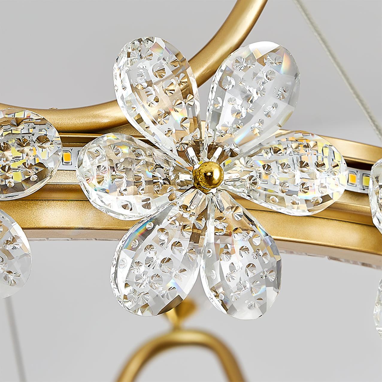 Modern Wreath Crystal Chandelier