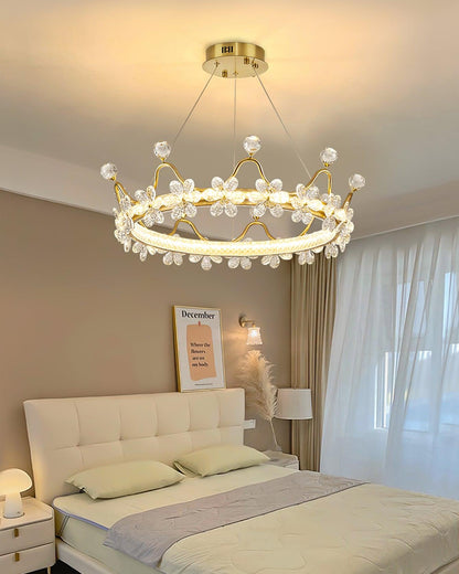 Modern Wreath Crystal Chandelier