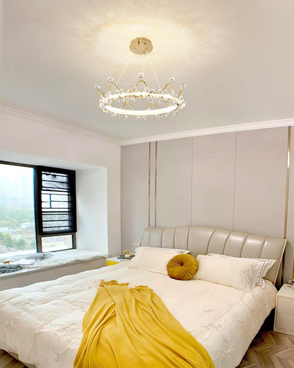Modern Wreath Crystal Chandelier