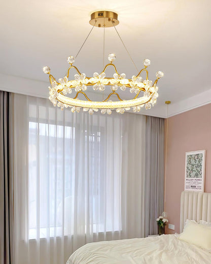 Modern Wreath Crystal Chandelier