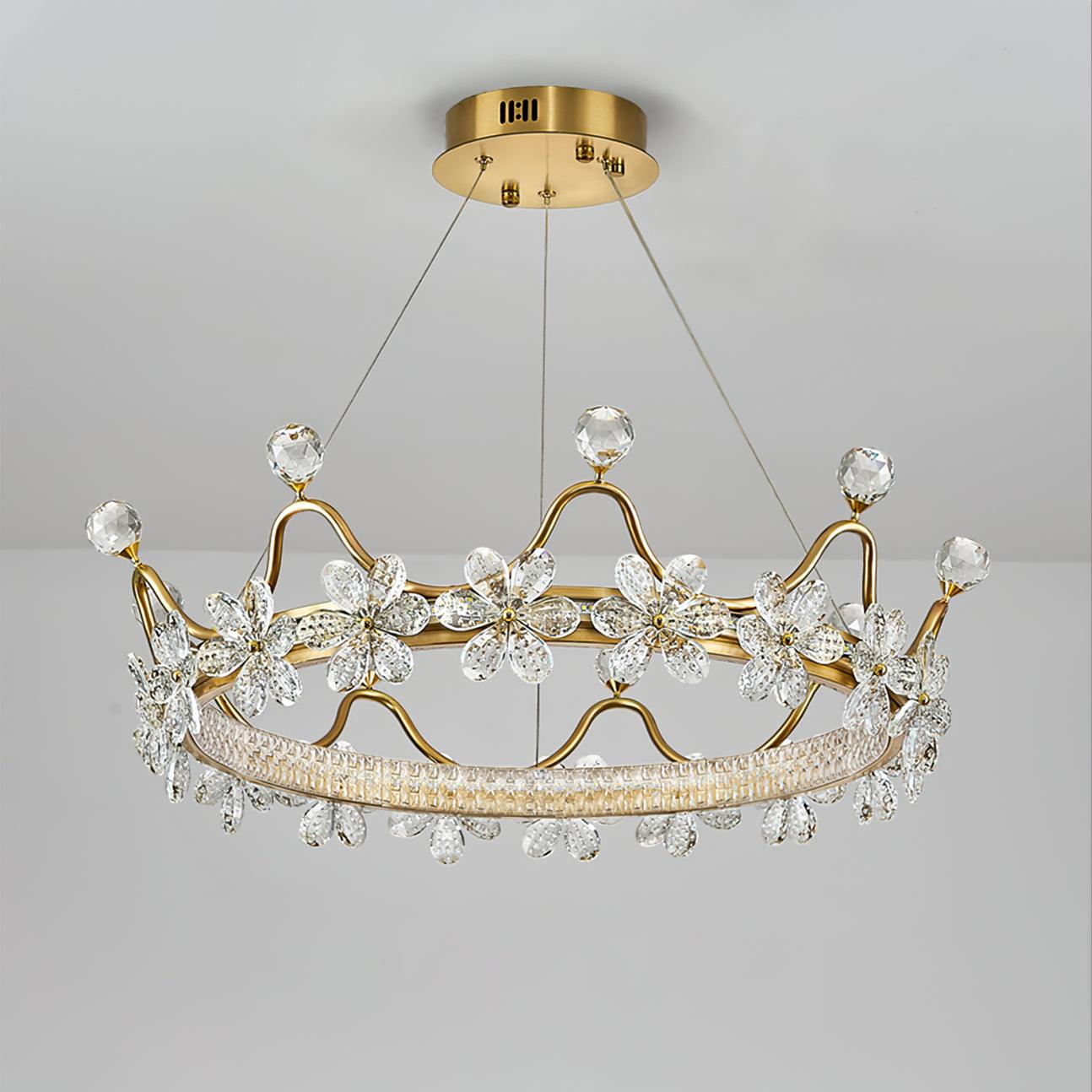 Modern Wreath Crystal Chandelier