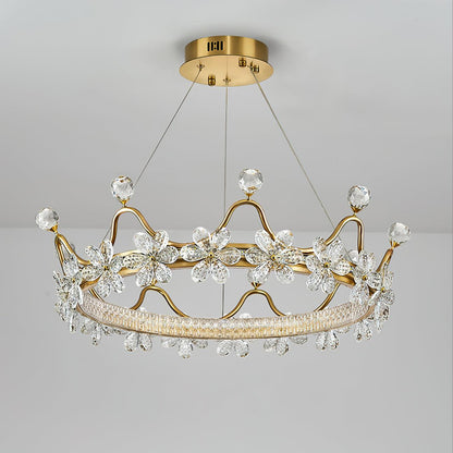 Modern Wreath Crystal Chandelier
