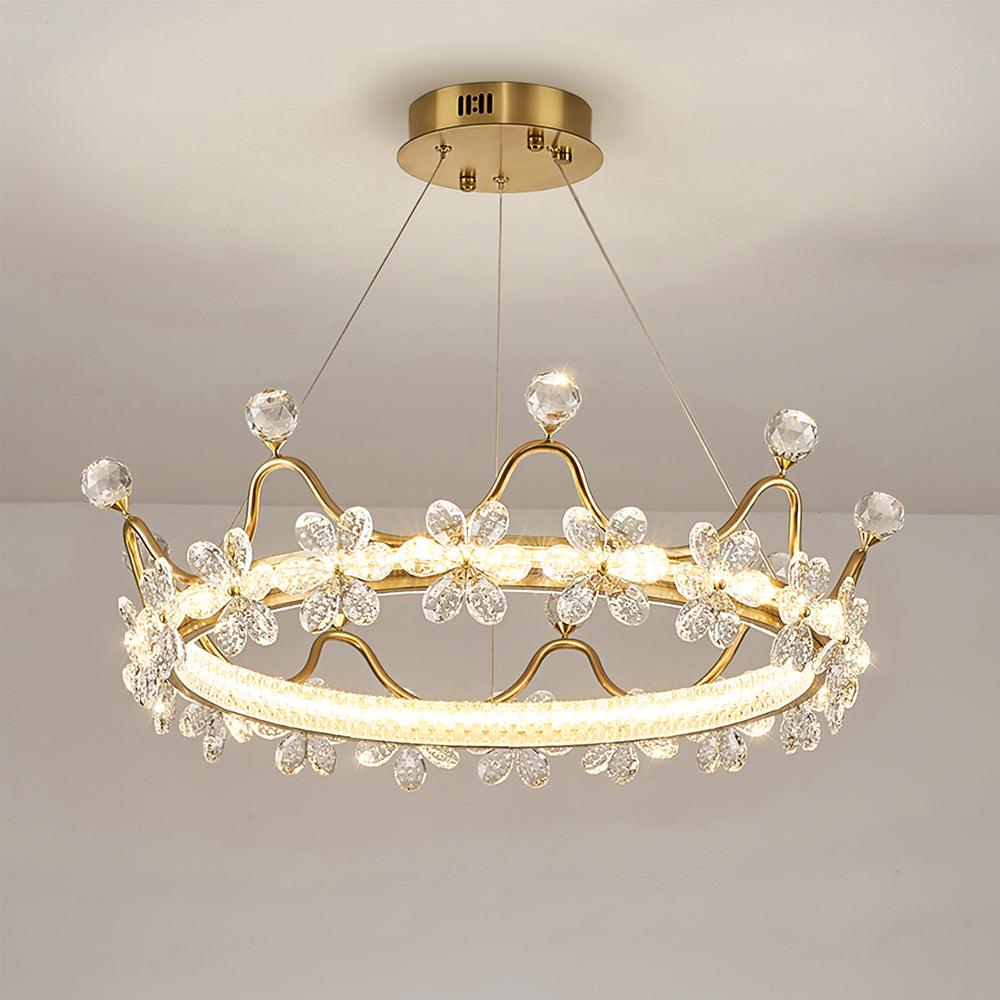 Modern Wreath Crystal Chandelier