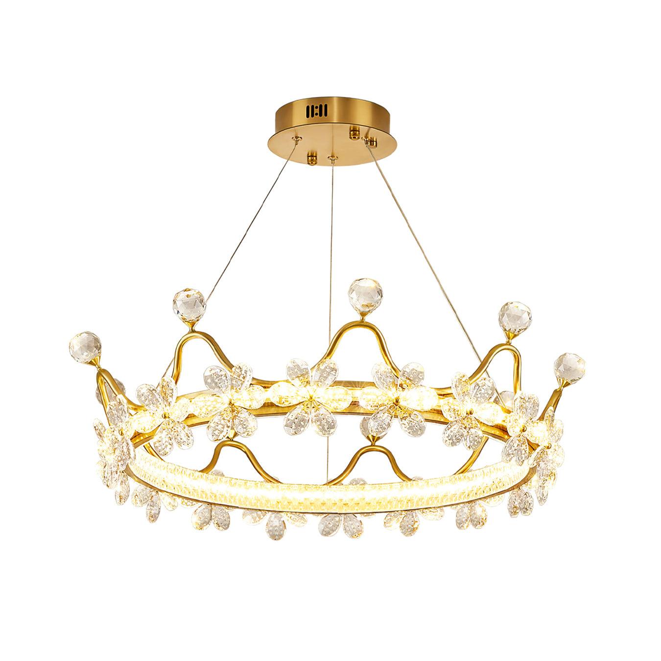 Modern Wreath Crystal Chandelier