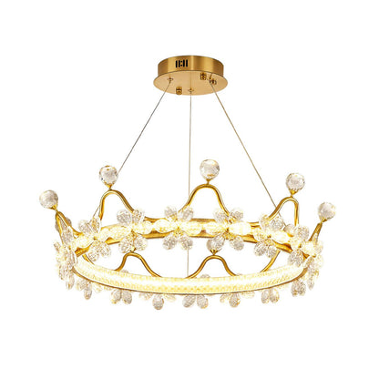 Modern Wreath Crystal Chandelier