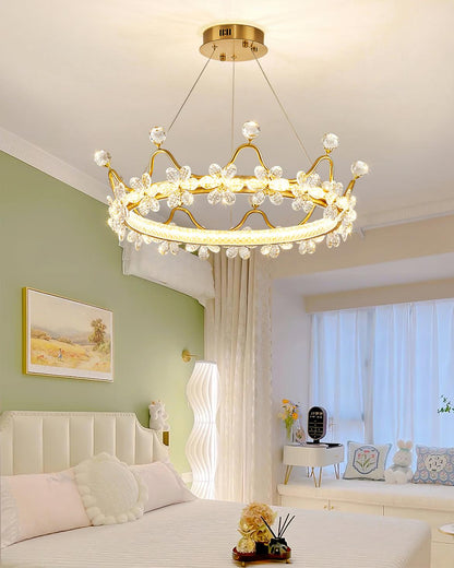 Modern Wreath Crystal Chandelier