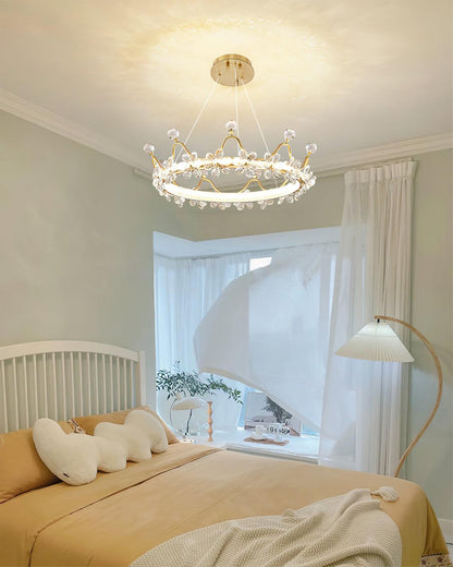 Modern Wreath Crystal Chandelier