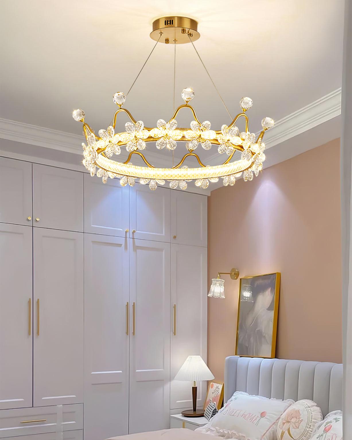 Modern Wreath Crystal Chandelier
