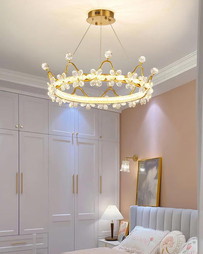 Modern Wreath Crystal Chandelier