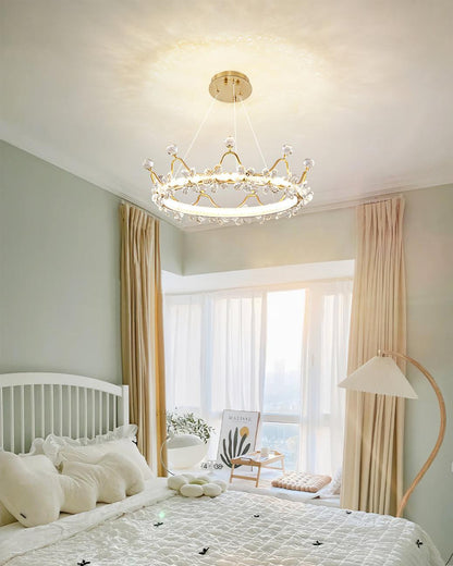 Modern Wreath Crystal Chandelier