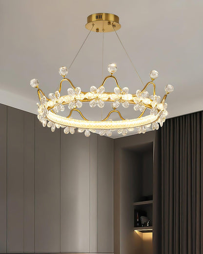 Modern Wreath Crystal Chandelier