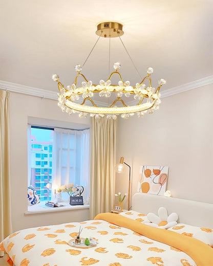 Modern Wreath Crystal Chandelier