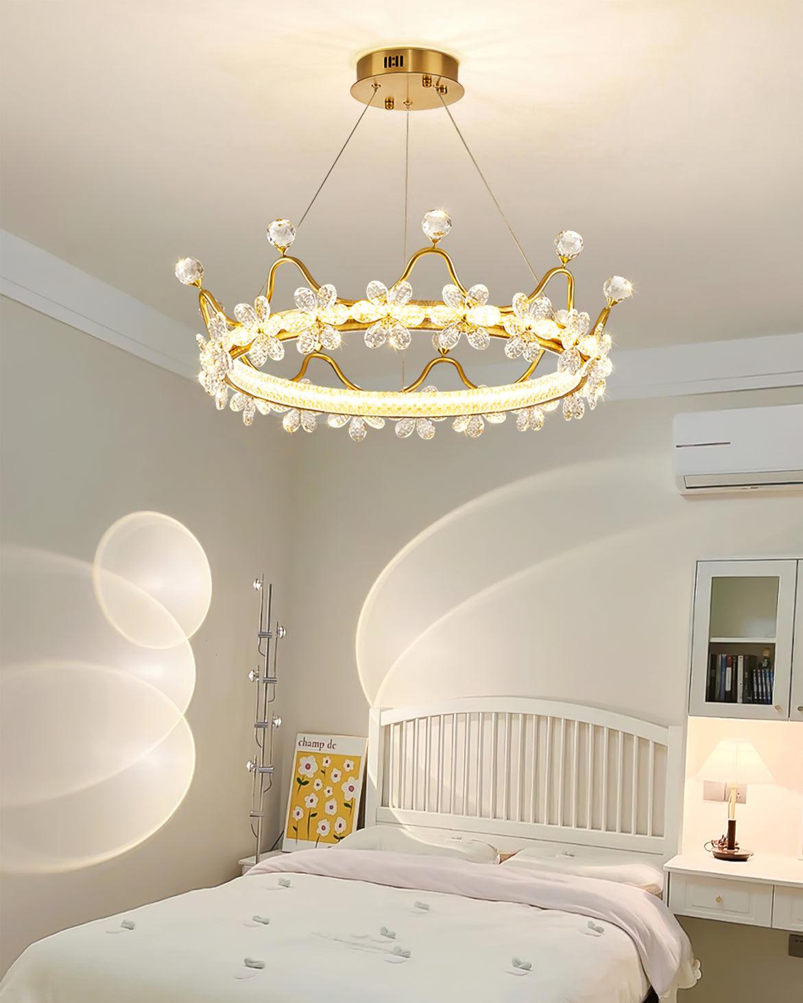 Modern Wreath Crystal Chandelier