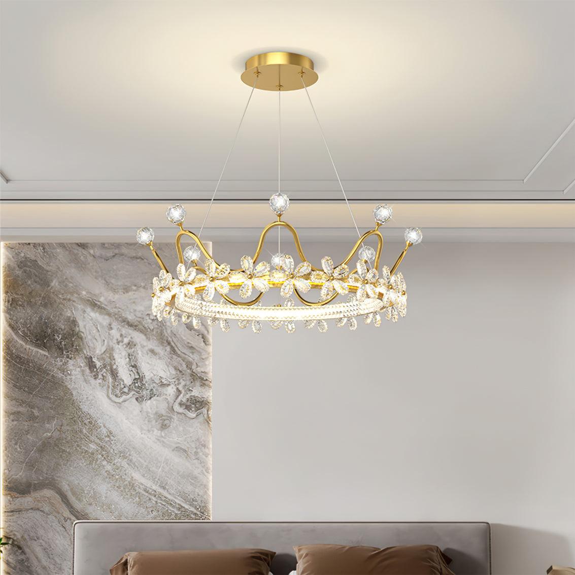 Modern Wreath Crystal Chandelier