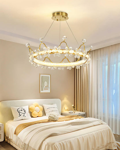 Modern Wreath Crystal Chandelier