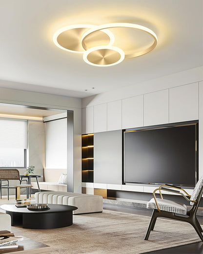 Aluminum Ring Round Ceiling Lamp