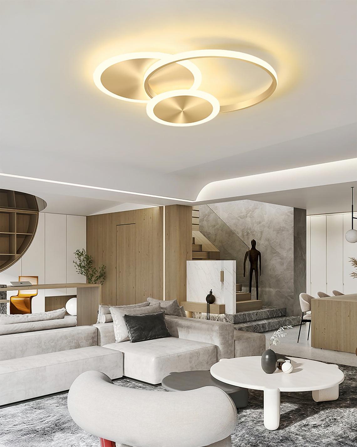 Aluminum Ring Round Ceiling Lamp